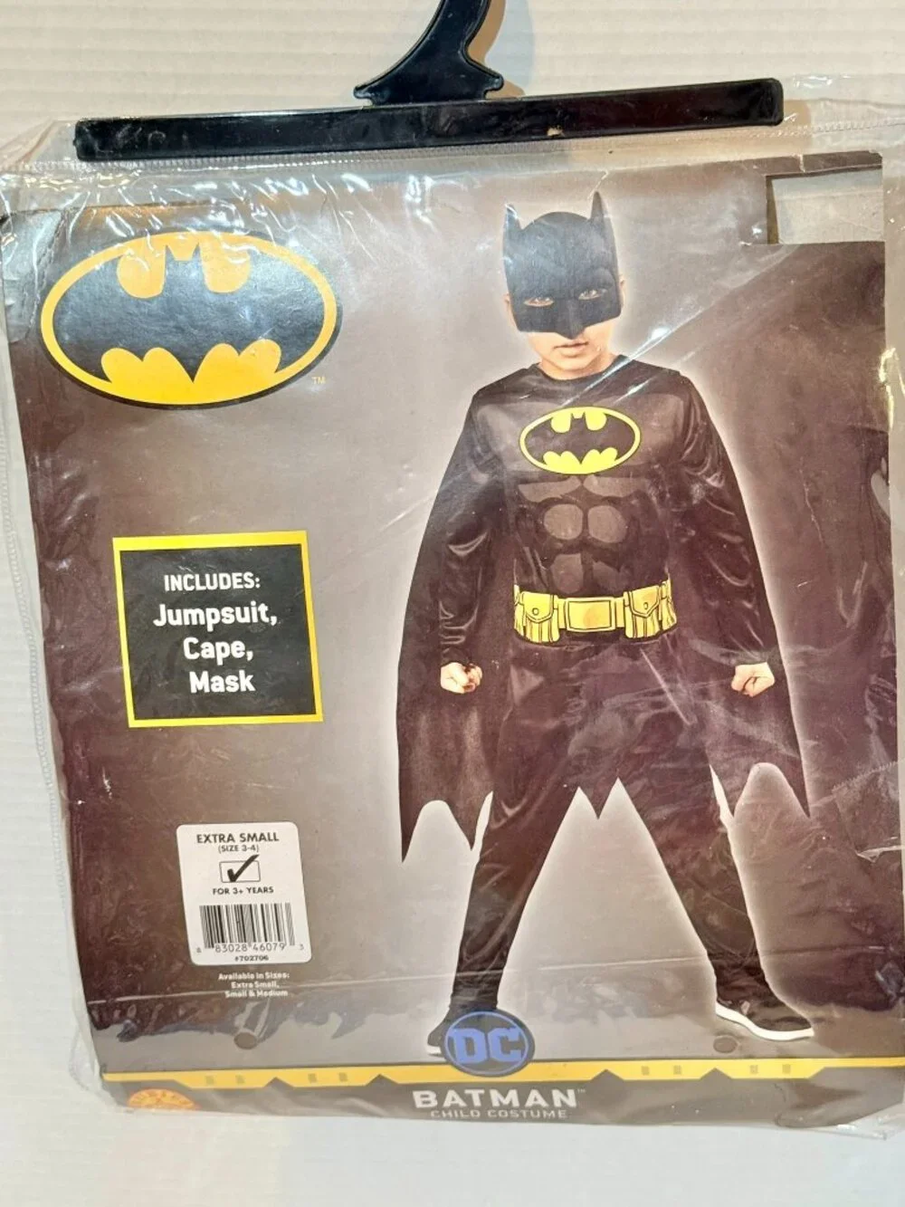 Rubies Costumes Kids DC Batman Costume XS (3-4) Brand New